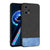 Soft Fabric & Leather Hybrid Protective Case Cover for Realme 9 Pro (Black ,Blue)