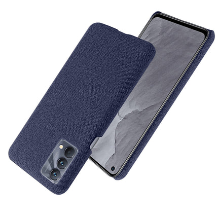 Woven Soft Fabric Case for Realme GT Master  Back Cover, Shock Protection Slim Hard Anti Slip Back Cover (Blue)