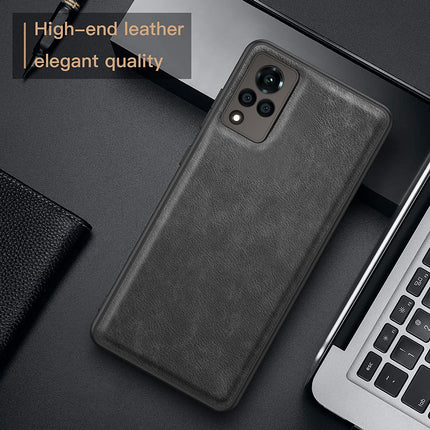 Tux Back Case For Vivo V21 (5G) , Slim Leather Case with Soft Edge Shockproof Back Cover (Black)