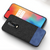 Fabric + Leather Hybrid Protective Case Cover for Oneplus 6T -  Black , Blue - Mobizang
