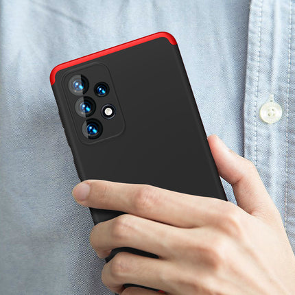 Double Dip Full 360 Protection Back Case Cover for Samsung Galaxy A33 (5G) (Red , Black)