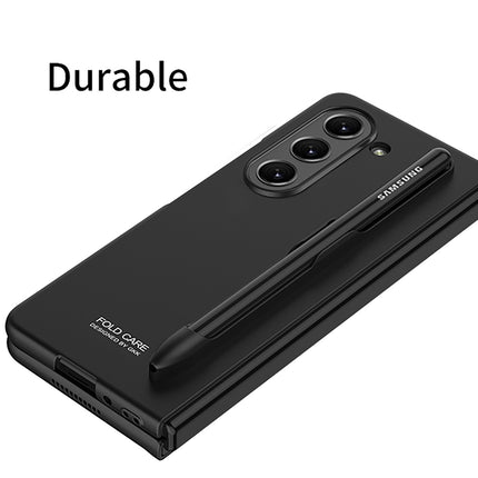 Mobizang Ultra Thin Back Case for Samsung Galaxy Z Fold 5 | [Inbuilt S Pen Holder] Full Body Protection Hard Back Cover (Black)