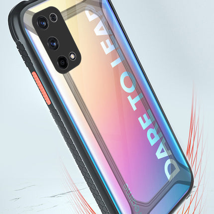 Unicorn for Realme X7 Pro Clear Back Case, [Military Grade Protection] Shock Proof Slim Hybrid Bumper Cover (Black)