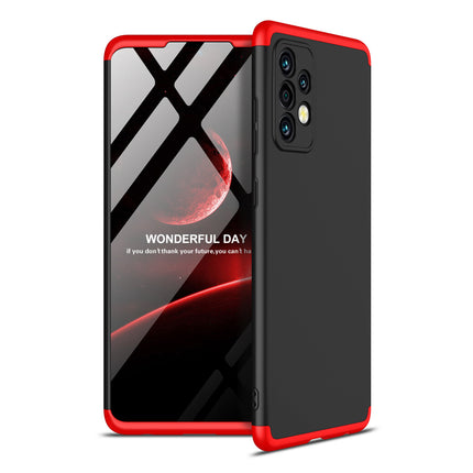Double Dip Full 360 Protection Back Case Cover for Samsung Galaxy A72 (Red,Black)
