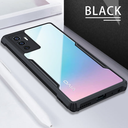 Beetle for Vivo V23E Back Case, [Military Grade Protection] Shock Proof Slim Hybrid Bumper Cover (Black)