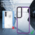 Mobizang Warrior Acrylic Clear Back Cover For Samsung Galaxy S21 FE | Slim Shockproof [Military Grade Protection] Hybrid Bumper Case (Purple Sides)