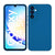 Mobizang Matte Lens Protective Flexible Back Cover for Samsung Galaxy A34 (5G) | Slim Silicone with Soft Lining Shockproof Full Body Bumper Case (Blue)