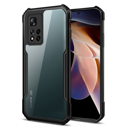 Beetle for Xiaomi 11i / 11i HyperCharge Back Case, [Military Grade Protection] Shock Proof Slim Hybrid Bumper Cover (Black)