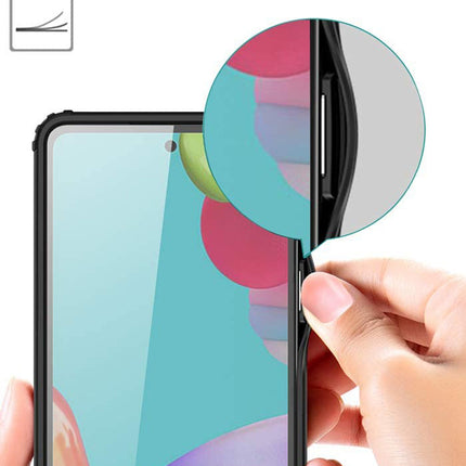 Shield Frosted Acrylic Back Shock Proof Case Cover for Samsung Galaxy A33 (5G) (Black)