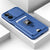 Bisen Back Cover for Apple iPhone 13 Pro Max (6.7) , Inbuilt Camera Slider ,Ring Stand and Card Pocket Shockproof Slim Bumper Back Case (Blue)