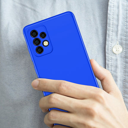 Double Dip Full 360 Protection Back Case Cover for Samsung Galaxy A52 (Blue)