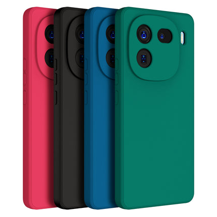 Mobizang Matte Protective Lens Flexible Back Cover for Iqoo 12 (5G) | Slim Silicone with Soft Lining Shockproof Full Body Bumper Case (Black)