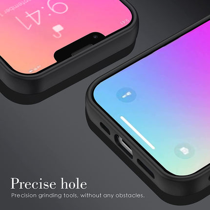 Tux Back Case for Apple iPhone 13 Pro , Slim Leather Case with Soft Edge Shockproof Back Cover (Black,Blue)