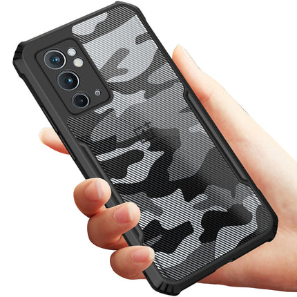 Beetle Camouflage for OnePlus 9RT / One Plus 9RT Back Case, [Military Grade Protection] Shock Proof Slim Hybrid Bumper Back Cover , Black