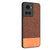 Soft Fabric & Leather Hybrid Protective Back Case Cover for Oneplus 10R (Brown)