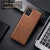 Tux Back Case For Samsung Galaxy A51 , Slim Leather Case with Soft Edge Shockproof Back Cover (Brown)