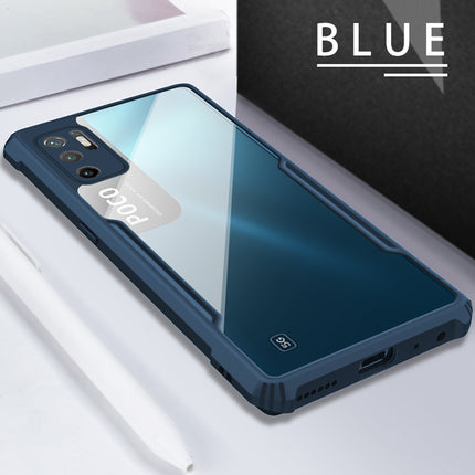 Beetle for Poco M3 Pro Back Case, [Military Grade Protection] Shock Proof Slim Hybrid Bumper Cover (Blue)