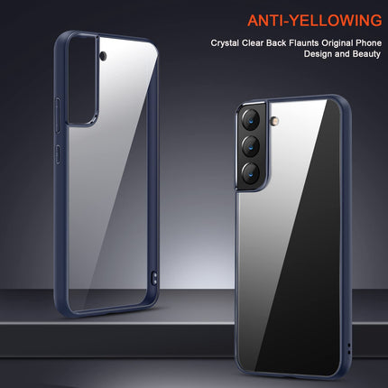 Hawkeye Clear Back Cover for Samsung Galaxy S22 Plus , Camera Lens Protector Shockproof Slim Clear Case Cover (Blue)