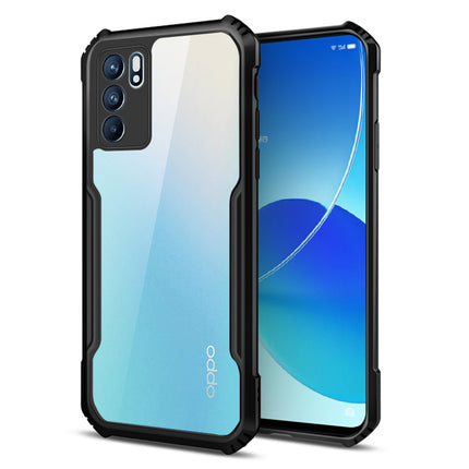 Beetle for Oppo Reno 6 Back Case , [Military Grade Protection] Shock Proof Slim Hybrid Bumper Cover (Black)