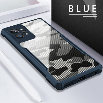 Beetle Camouflage for Realme GT 2 PRO Back Case, [Military Grade] Shockproof Slim Cover (Blue)