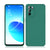 Matte Lens Protective Back Cover for Oppo Reno 6 (5G) , Slim Silicone with Soft Lining Shockproof Flexible Full Body Bumper Case , Green