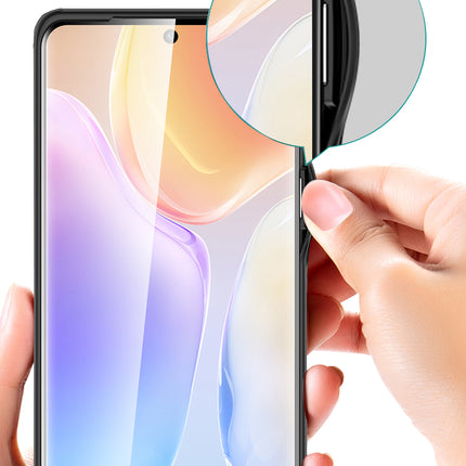 Shield Frosted Acrylic Back Shock Proof Case Cover for Vivo X70 PRO (Black)