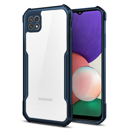 Beetle for Samsung Galaxy F42 (5G) / A22 (5G) Back Case, [Military Grade Protection] Shock Proof Slim Hybrid Bumper Cover (Blue)
