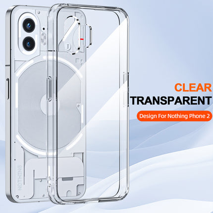 Mobizang Shield Clear Acrylic Back Shock Proof Case Cover for Nothing Phone 2 (Transparent)