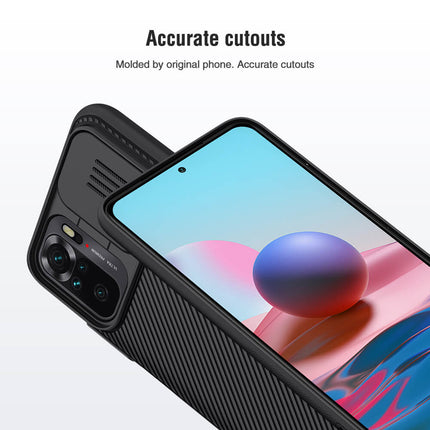 Nillkin Xiaomi Redmi Note 10 / Note 10S Case, CamShield Series Case with Slide Camera Cover Slim Protective Case (Black)