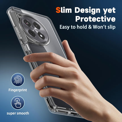 Mobizang Shield Clear Acrylic Back Shock Proof Case Cover for OnePlus 12 (Transparent)