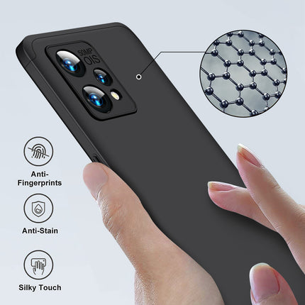 Double Dip Full 360 Protection Back Case Cover for Realme 9 PRO PLUS (Black)