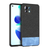 Soft Fabric & Leather Hybrid Protective Case Cover for Xiaomi Mi 11 Lite (Black,Blue)
