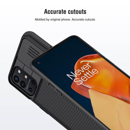 Nillkin OnePlus 9R / One Plus 9R Case, CamShield Series Case with Slide Camera Cover Slim Protective Case (Black)
