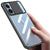 Slider Back Cover for Apple iPhone 13 Pro Max , [Military Grade Protection] Shockproof Slim Clear Camera Shield Bumper Back Case (Black)