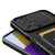 Bisen Back Cover for Samsung Galaxy A53 (5G) , Inbuilt Camera Slider ,Ring Stand and Card Pocket Shockproof Slim Bumper Back Case (Black)