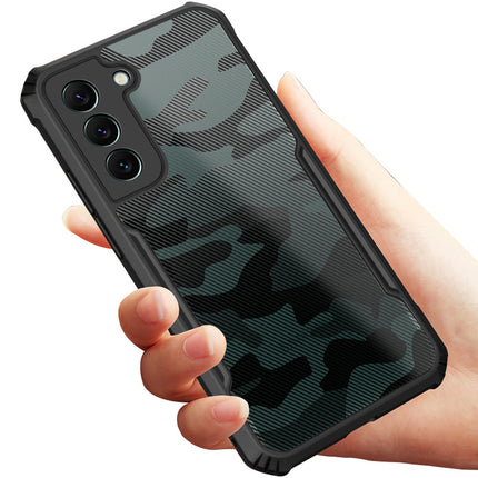 Beetle Camouflage for Samsung Galaxy S22 Back Case, [Military Grade] Shockproof Slim Hybrid Cover (Black)