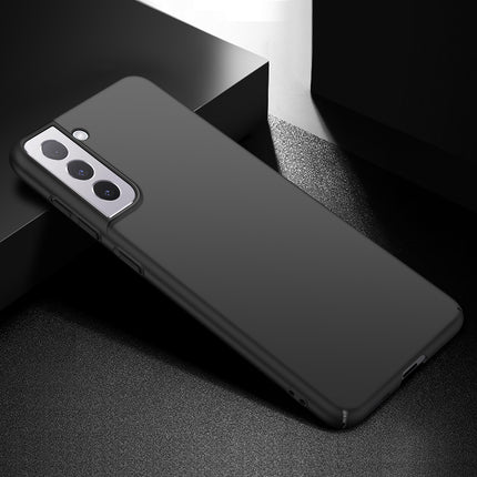 Silk Smooth Finish [Full Coverage] All Sides Protection Slim Back Cover For Samsung Galaxy S21 FE (Black)