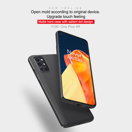 Nillkin Frosted Shield Hard Back Case Cover for OnePlus 9R / One Plus 9R (Black)