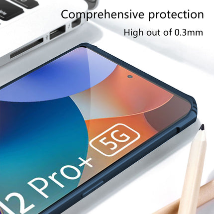 Mobizang Beetle for Redmi Note 12 Pro Plus Back Case | [Military Grade Protection] Shock Proof Slim Hybrid Bumper Cover (Blue)