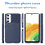 Mobizang Thunder Protective Flexible Back Cover for Samsung Galaxy A54 (5G) | Slim Anti Slip Rugged TPU Shockproof Full Body Bumper Case (Blue)