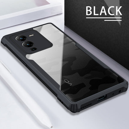 Mobizang Beetle Camouflage for Vivo V25 Pro (5G) Back Case, [Military Grade ] Shock Proof Cover (Black)