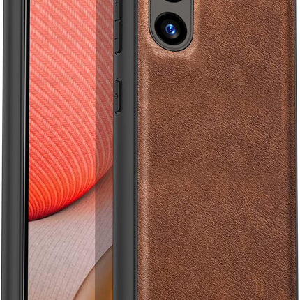 Mobizang Tux Back Case for Samsung Galaxy A54 (5G) | Slim Leather Shockproof Camera Protection Back Cover (Brown)