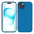 Mobizang Matte Protective Lens Flexible Back Cover for Apple iPhone 15 | Slim Silicone with Soft Lining Shockproof Full Body Bumper Case (Blue)