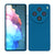 Mobizang Matte Protective Lens Flexible Back Cover for Vivo X100 Pro | Slim Silicone with Soft Lining Shockproof Full Body Bumper Case (Blue)