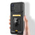 Bisen Back Cover for Redmi Note 11T  (5G) , Inbuilt Camera Slider ,Ring Stand and Card Pocket Shockproof Slim Bumper Back Case (Black)