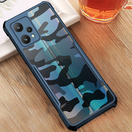 Beetle Camouflage for Realme 9 Pro Plus Back Case, [Military Grade] Shockproof Slim Hybrid Cover (Blue)
