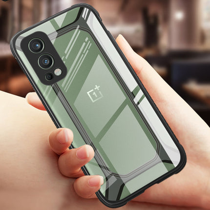 Unicorn for OnePlus Nord 2 (5G) / One Plus Nord 2 (5G) Clear Back Case, [Military Grade Protection] Shock Proof Slim Hybrid Bumper Cover (Black)
