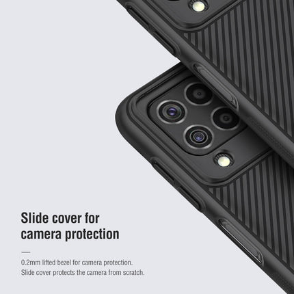 Nillkin Samsung Galaxy F62 Case, CamShield Series Case with Slide Camera Cover Slim Protective Case (Black)