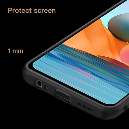 Tux Back Case for Xiaomi Redmi Note 10 /  Note 10S , Slim Leather Case with Soft Edge Shockproof Back Cover (Blue)