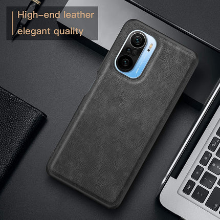 Tux Back Case for Mi 11X / Mi 11X PRO , Slim Leather Case with Soft Edge Shockproof Back Cover (Black)